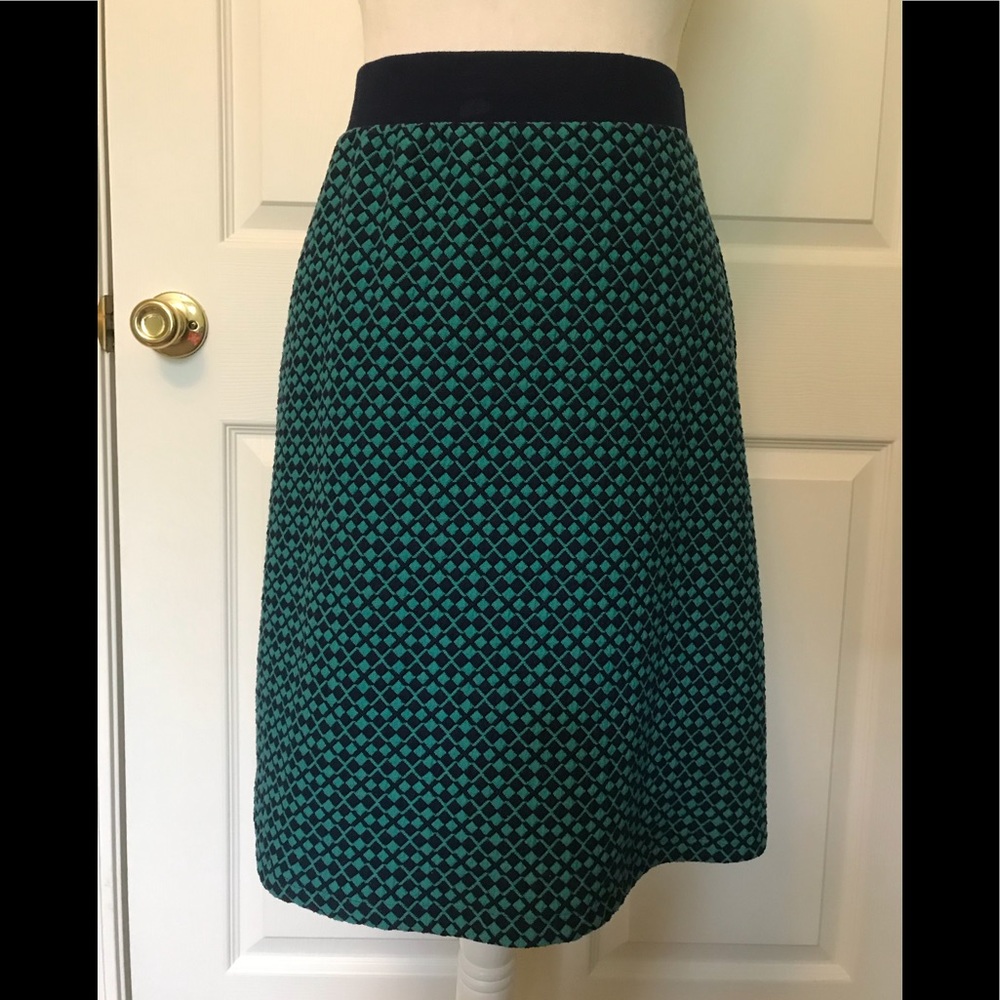 Le Lis Blue/Green Stretchy Skirt
